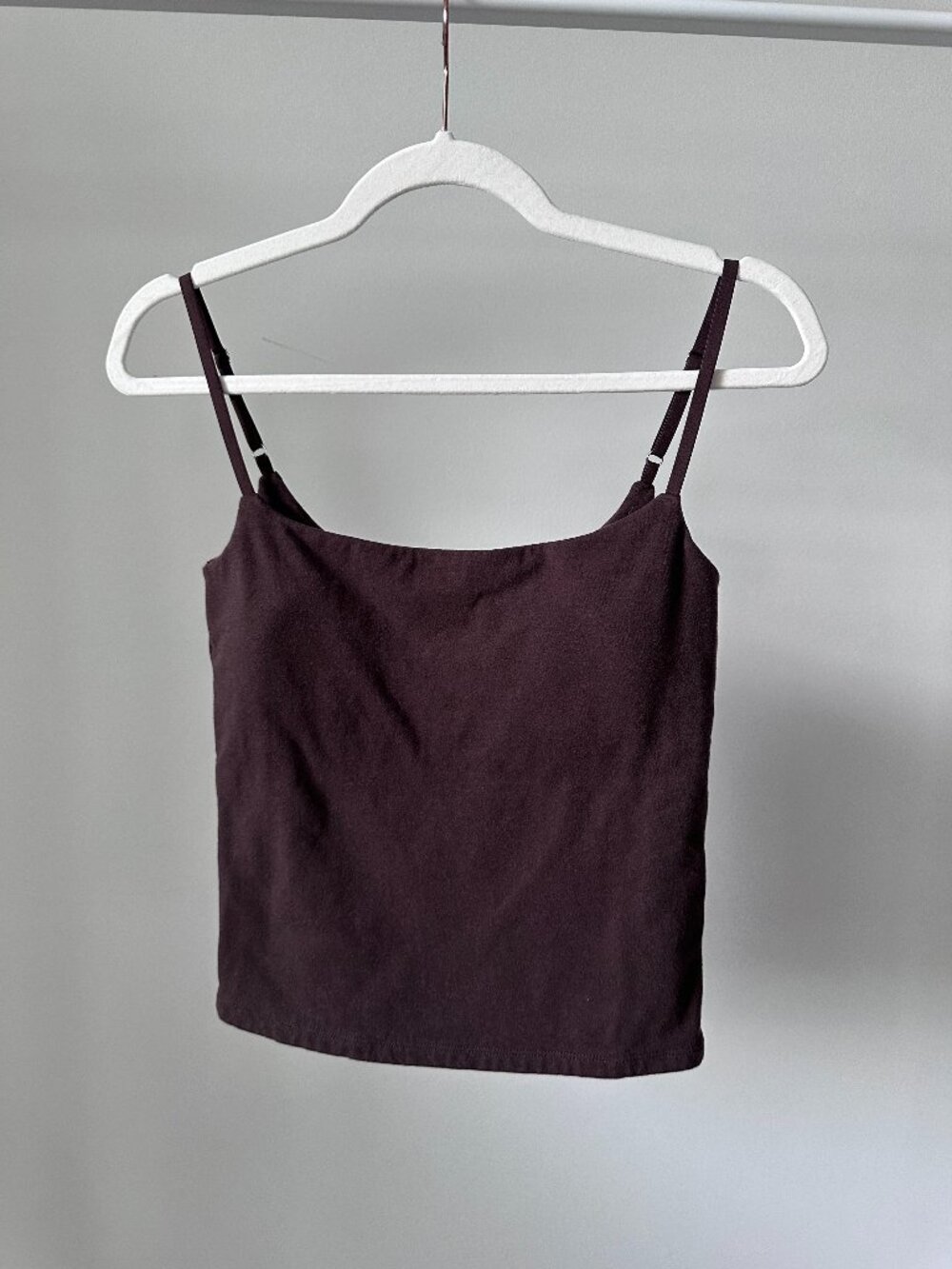 Abercrombie & Fitch Bra-Free 90s Cami Dark Coffee Medium Washed Never Worn